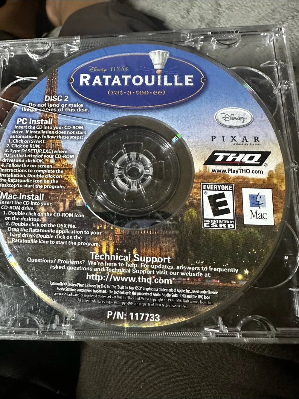 HQ Ratatouille & Curling Game Discs - used